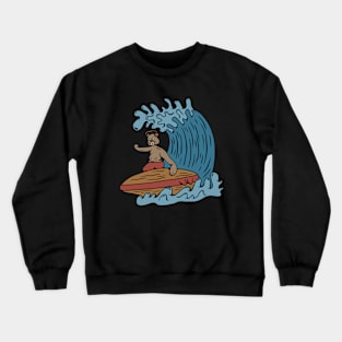 Surfing Cat Crewneck Sweatshirt